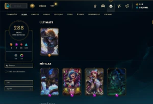 Unranked com TODOS os champs e 286 Skins ( MAIN ADC ) - League of Legends LOL