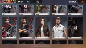 Conta FF NN gemada mais com itens raros - Free Fire