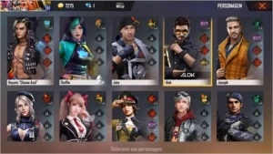 Conta FF NN gemada mais com itens raros - Free Fire