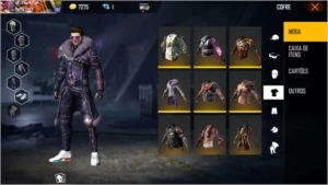 Conta FF NN gemada mais com itens raros - Free Fire