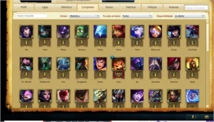 Conta diamante 3 com borda Ouro, 53 Campeões - League of Legends LOL