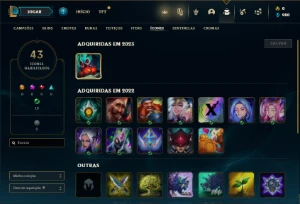 Conta Unranked com 30 Champs e 4 Skins + 2 Fragmentos - League of Legends LOL