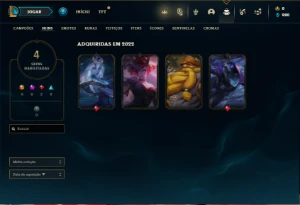 Conta Unranked com 30 Champs e 4 Skins + 2 Fragmentos - League of Legends LOL