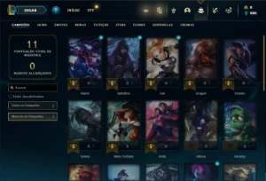 Conta Unranked com 30 Champs e 4 Skins + 2 Fragmentos - League of Legends LOL