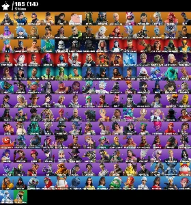 Conta Fortnite desde C2:T3 com 185 Skins + STW + Jogos EPIC
