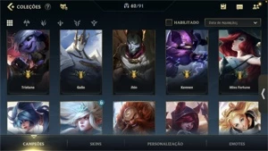 Conta de wild rift antiga! Muitas skins e passes antigos - League of Legends: Wild Rift LOL WR