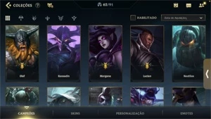 Conta de wild rift antiga! Muitas skins e passes antigos - League of Legends: Wild Rift LOL WR