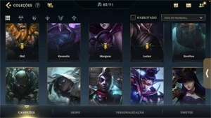 Conta de wild rift antiga! Muitas skins e passes antigos - League of Legends: Wild Rift LOL WR