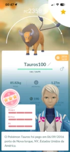 Conta Pokémon Go raríssima