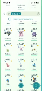 Conta Pokémon Go raríssima