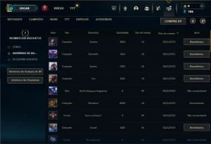 Esmeralda 4 com 40 Champs e 3 Skins + 1 Fragmento