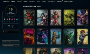 [Entrega Automática] Lol Ferro, 49 Skins, Skin Mítica, à mão - League of Legends
