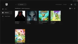 Conta epic games com 135 games!!!