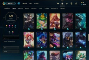 Conta prata 4 com 69 skins e 84 champs - League of Legends LOL