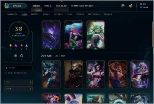 Conta LOL Gold 4, muitas skins, 140 icones, email de criação - League of Legends