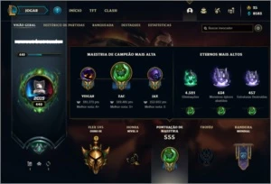 Conta prata 1 com 135 champs e 153 skins ( NIVEL 440 ) - League of Legends LOL