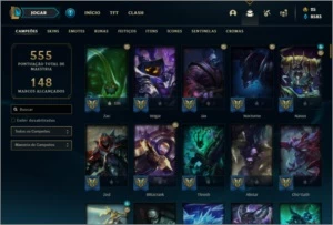 Conta prata 1 com 135 champs e 153 skins ( NIVEL 440 ) - League of Legends LOL