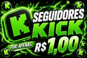 200 Seguidores Kick Por Apenas R$12,99 Seguidores - Redes Sociais