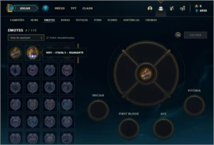 Conta diamante 4 com 3 skins e 25 champs ( 61% de Winrate) - League of Legends LOL