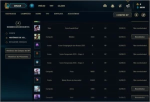 Conta diamante 4 com 3 skins e 25 champs ( 61% de Winrate) - League of Legends LOL