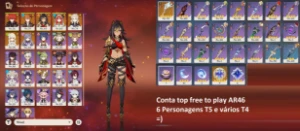 ⭐AR 46 Dehya, Nilou, Childe, Albedo, Diluc, Keqing +Arma T5⭐ - Genshin Impact