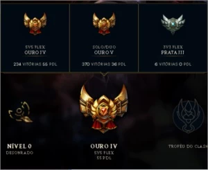 Conta LoL (lvl 162 - League of Legends