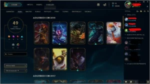 Conta LoL (lvl 162 - League of Legends