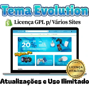 Tema Shopify Evolution + Aulas e Brindes - Outros