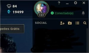 Conta com 121 skins + md10 virgem + 20k de EA pra mudar nick - League of Legends LOL