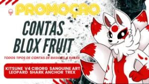 ⚠️Conta Roblox Blox Fruits Level Máximo - Gdh- V4 - Kitsune