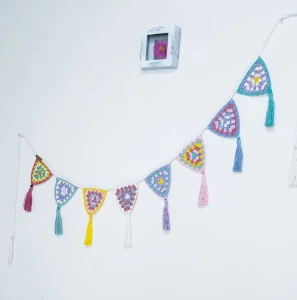 Varal de Bandeirinhas Pastel - Artesanato e Personalizados