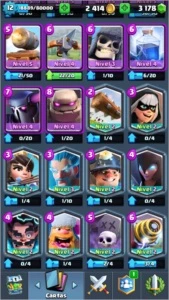 Clash Royale - XP 12 - 3178 Gemas - Arena 11 - Liga 1
