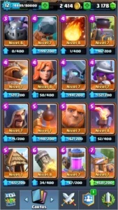 Clash Royale - XP 12 - 3178 Gemas - Arena 11 - Liga 1