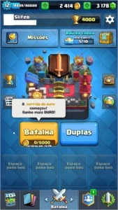 Clash Royale - XP 12 - 3178 Gemas - Arena 11 - Liga 1