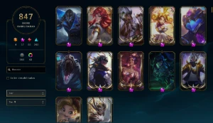 Conta LOL  - 847 Skin - LVL 501 - Todos os Campeões - League of Legends