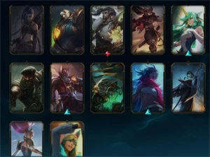 Conta plat 3 mmr mestre 65% win rate main ADC, SÓ SKIN DAORa - League of Legends LOL
