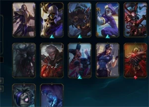 Conta plat 3 mmr mestre 65% win rate main ADC, SÓ SKIN DAORa - League of Legends LOL