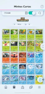Pokemon TCG pocket - Lv 46 mais de 4500 cartas - Pokemon GO