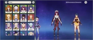 Genshin impact Childe + Kokomi + Qiqi