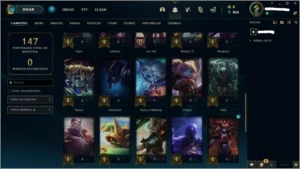 ContaLol mmr platina - 40 frag. skins epic + lendarias - League of Legends