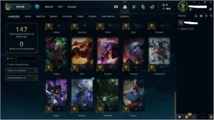 ContaLol mmr platina - 40 frag. skins epic + lendarias - League of Legends