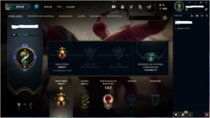 ContaLol mmr platina - 40 frag. skins epic + lendarias - League of Legends