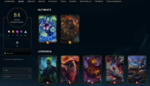 Conta League of Legends Full Acesso Rammus Rei e Riot Singed LOL