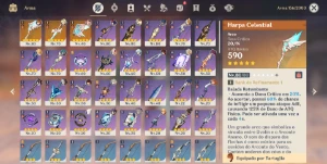 Ar55 Childe,Zhongli,Albedo,Mona,Keqingc,Harpa Celestial,Falc - Genshin Impact