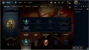 Conta lv 35 Platina 1 - League of Legends LOL