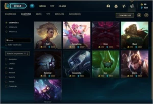 Conta Ouro 1 com RYZE TRIUNFANTE e Akali Prestigio. - League of Legends LOL