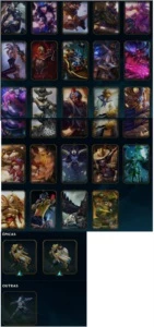 Conta lol d5 82 champs 66 skins , borda diamante - League of Legends