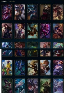 Conta lol d5 82 champs 66 skins , borda diamante - League of Legends