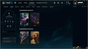 CONTA LEAGUE OF LEGENDS - PRATA 1 - 34 CHAMPS - 4 SKINS LOL