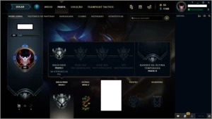 CONTA LEAGUE OF LEGENDS - PRATA 1 - 34 CHAMPS - 4 SKINS LOL